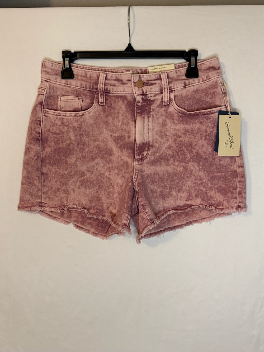 Universal Thread Pink RoseAcid Wash Frayed Hem Denim Shorts